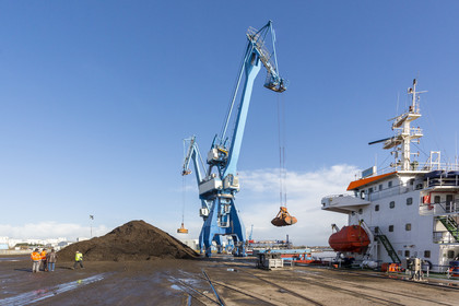 the commercial port of Lorient.