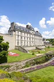 Le jardin et le château de l'Hermine à Vannes