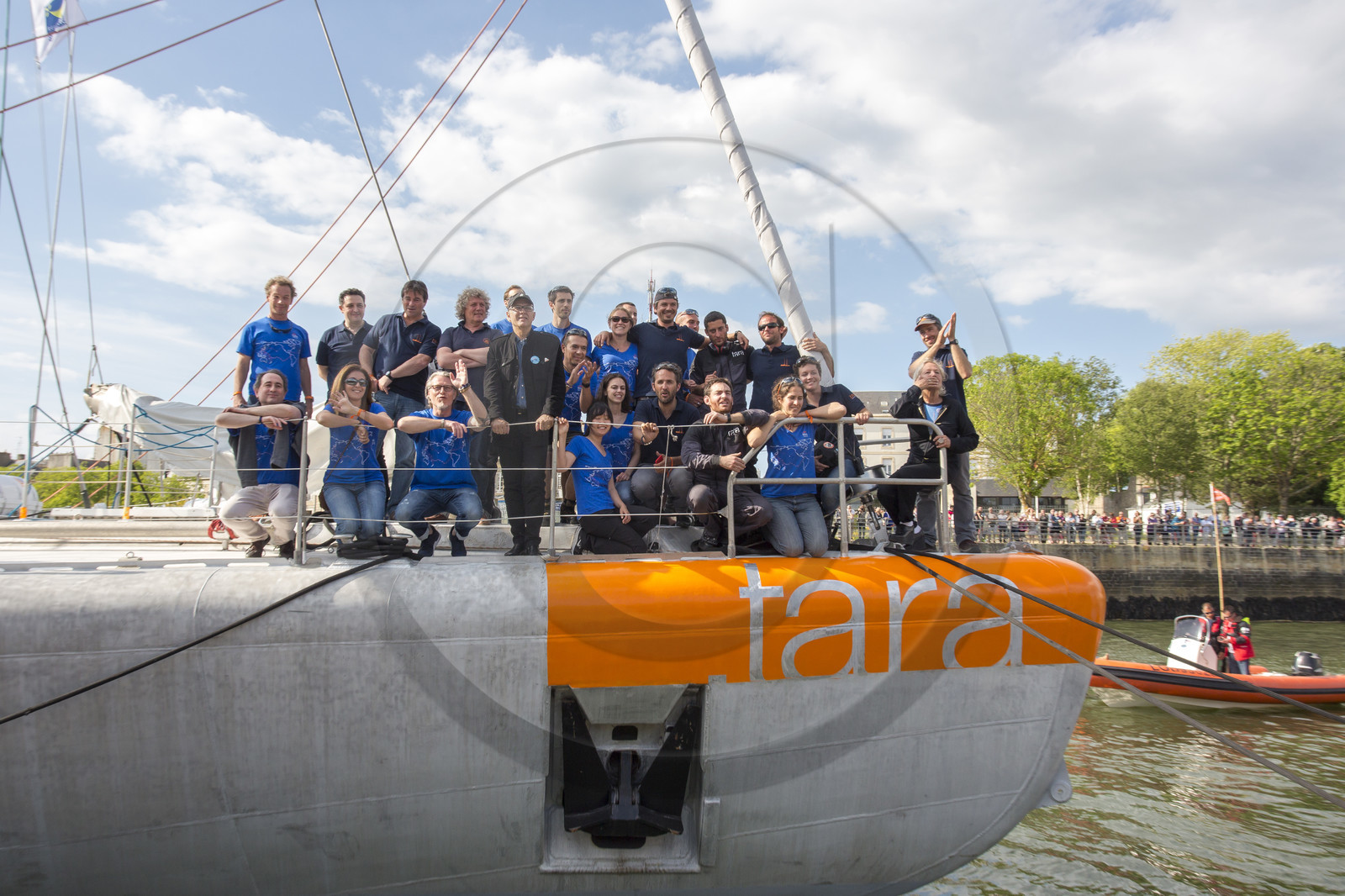 28 Mai 2016, départ du Tara du port de Lorient.
