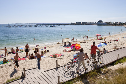 The beach of the Stole in Ploemeur