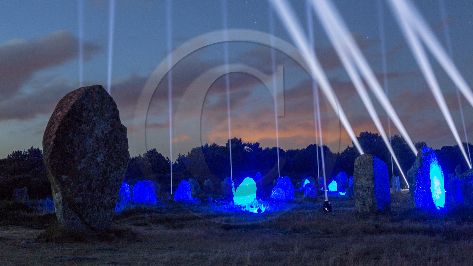 the light show Skedanoz in Carnac