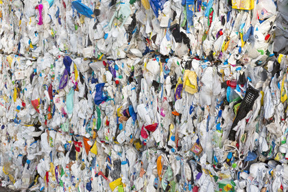 Waste sorting center in Caudan