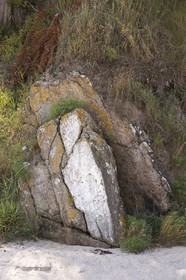 Le Saint Awawa sur la plage du Rougeret à Saint-Jacut de la Mer ( 22 ).