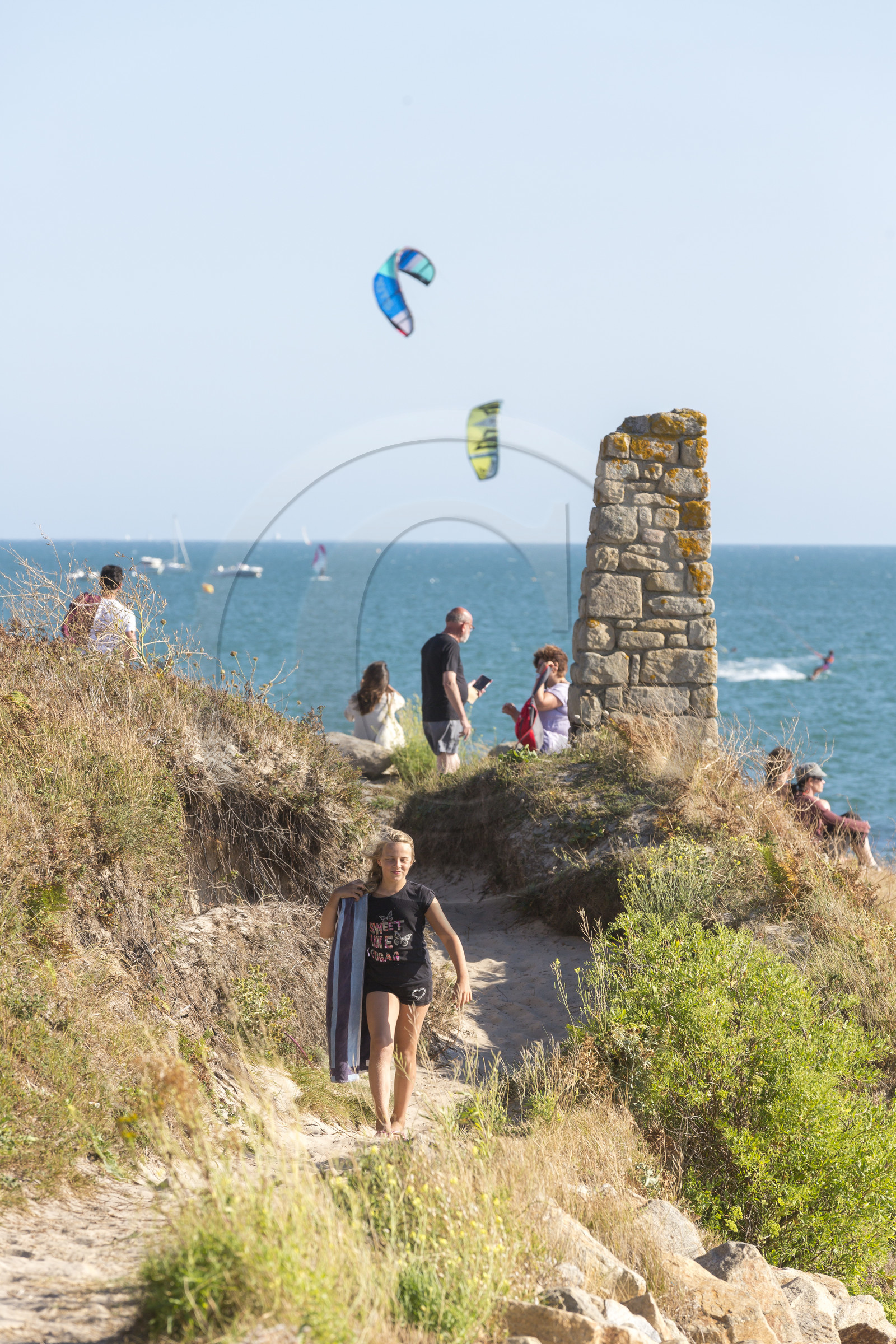 chemin littoral entre Saint Colomban et l'Anse du Pô.