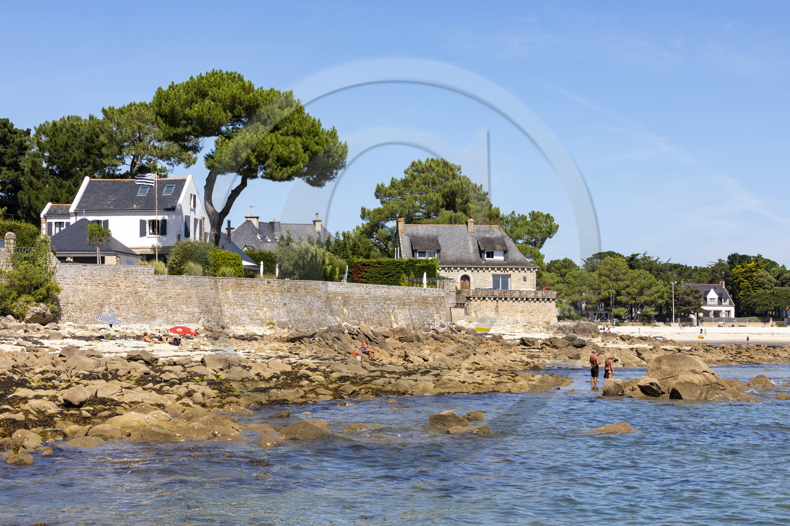 Petite crique proche de la plage de Beaumer à Carnac