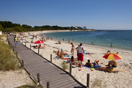 The beach of the Stole in Ploemeur