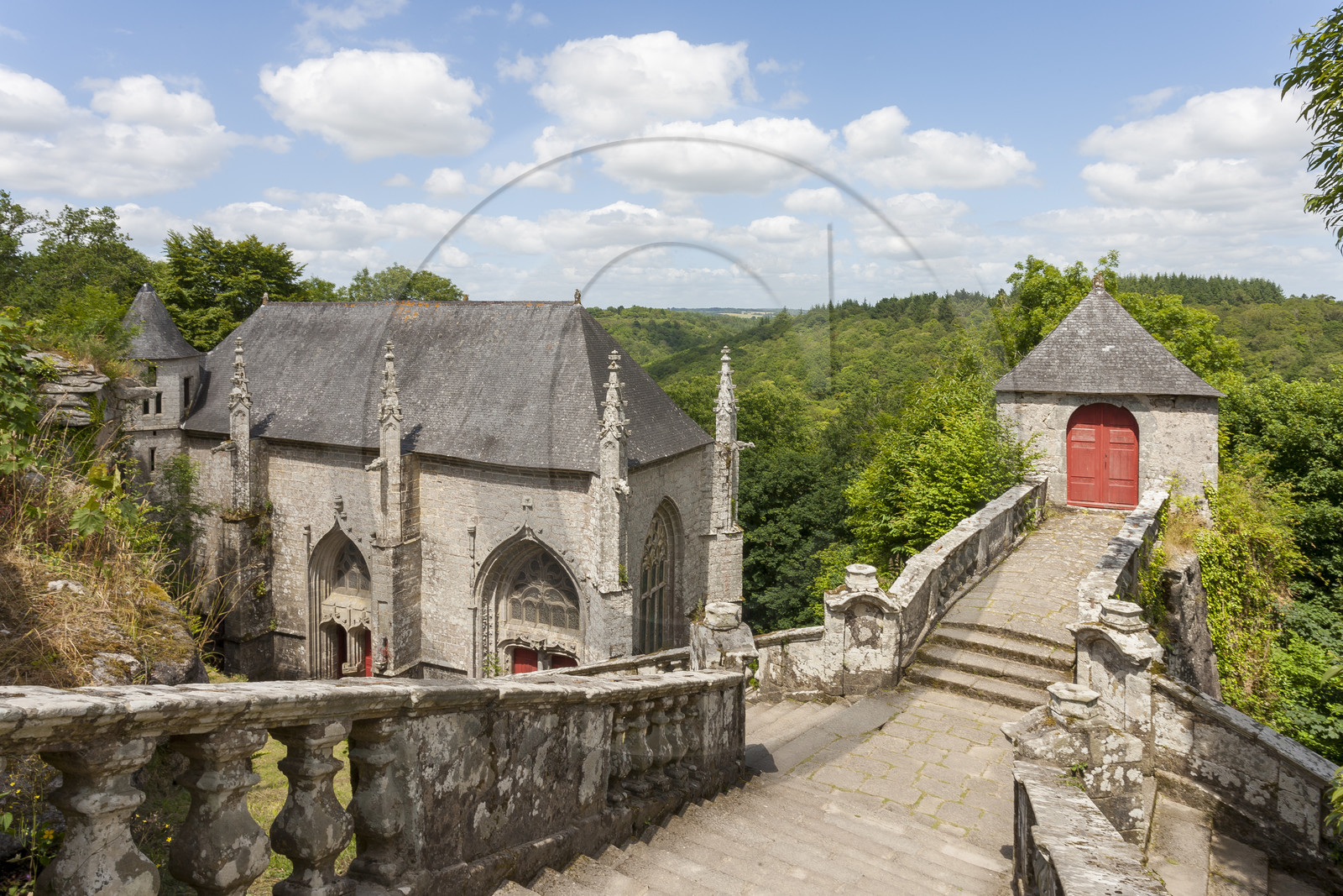 La chapelle Sainte-Barbe au Faouët (56).