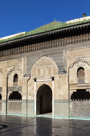 Medersa Bou Inania in the Medina of Fez in Morocco.