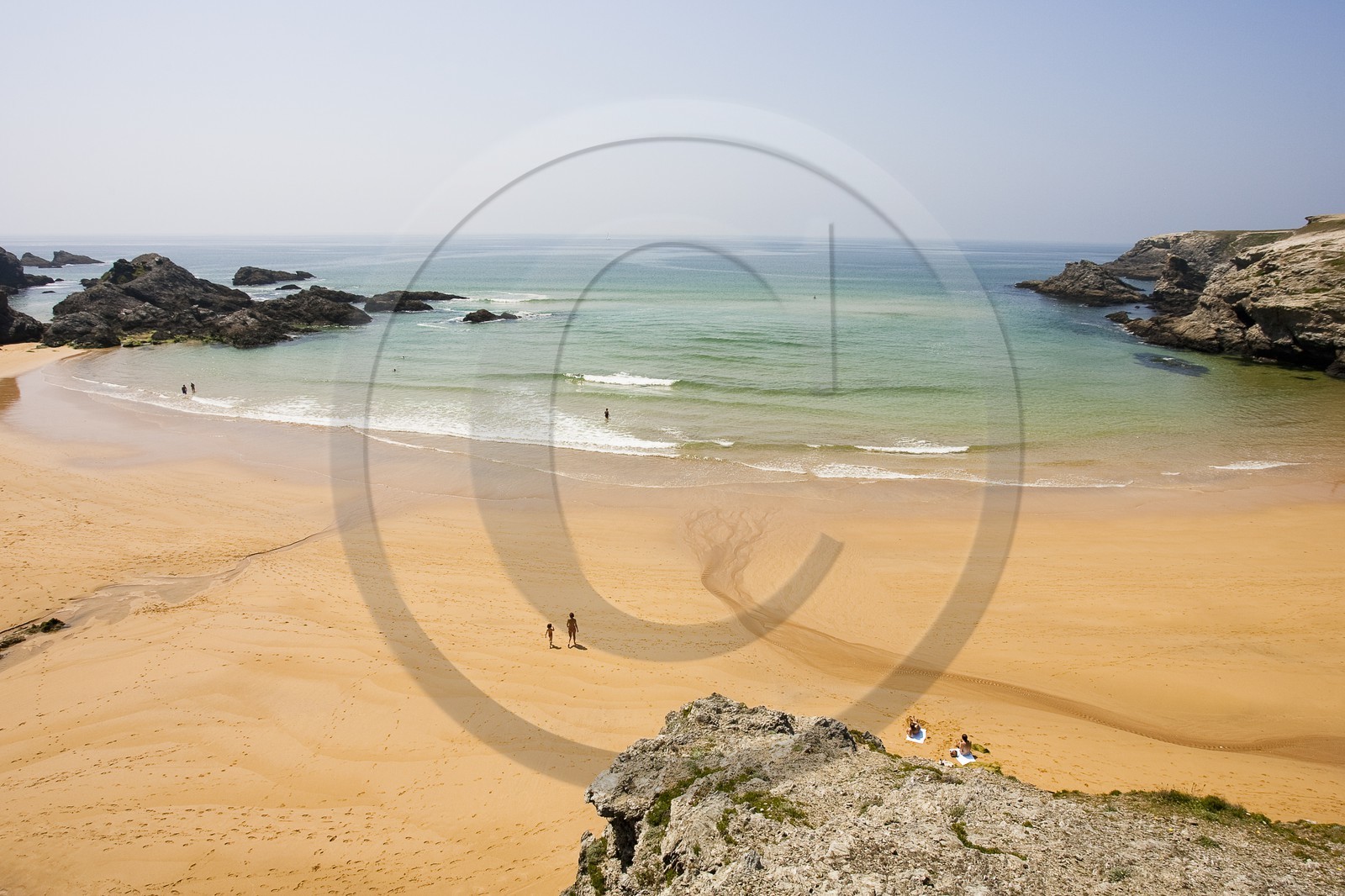 La plage de Donnant_Belle-île en mer_Morbihan_France