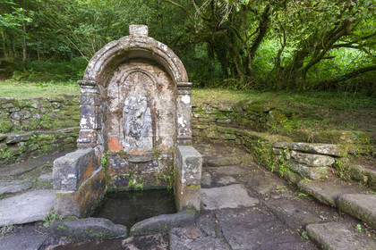 La fontaine de la chapelle Sainte-Barbe au Faouët