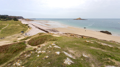 Ilôt Saint-Michel beach in Erquy