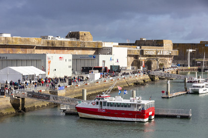 Lorient le 27 Octobre 2018 _ Arrivée du Tara à la Base de sous-marins de Lorient.