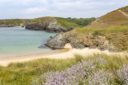 The beach of Herlin at Belle-Ile en mer.