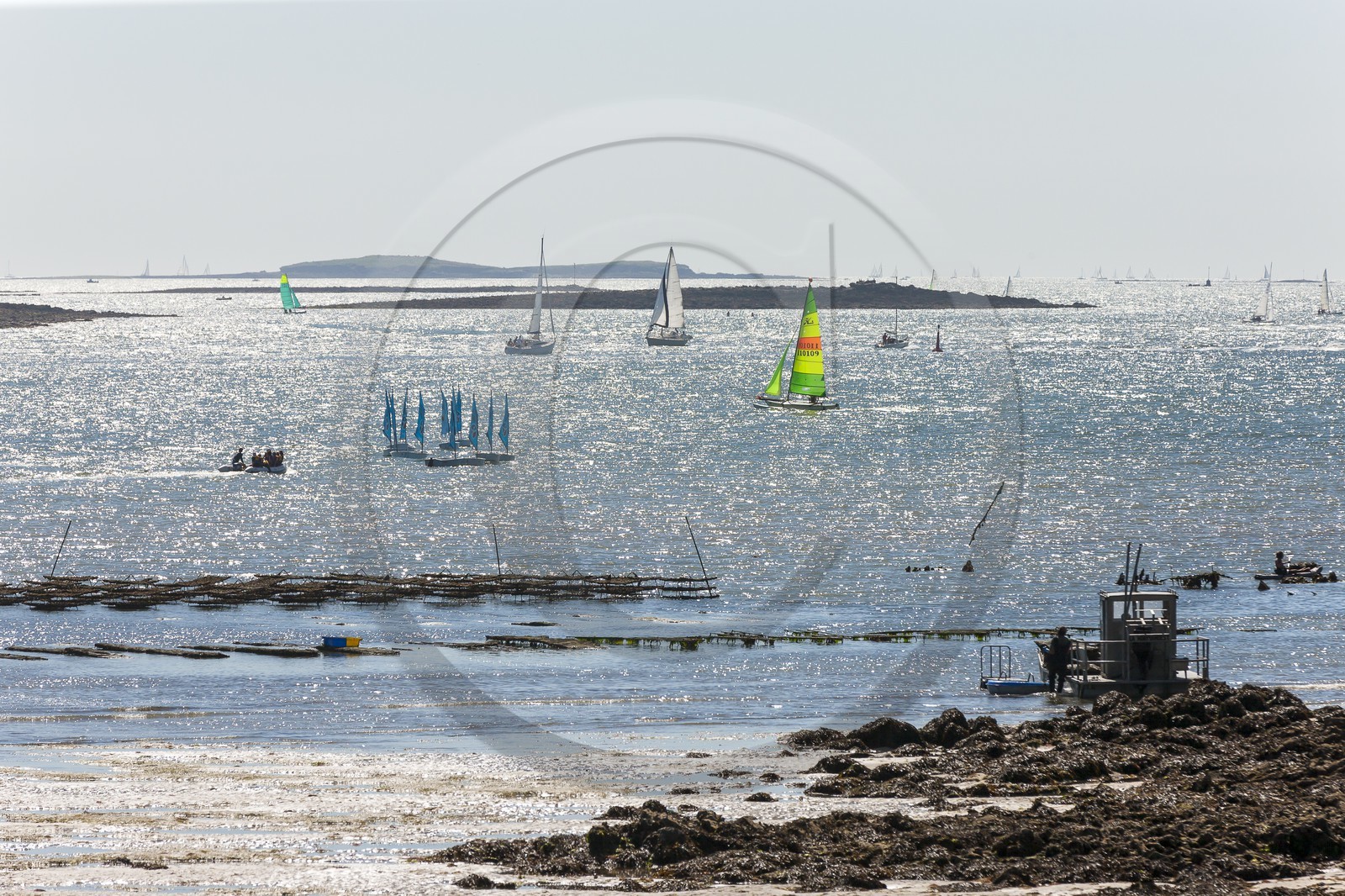 La riviere de Crac h vue depuis la Trinite sur Mer