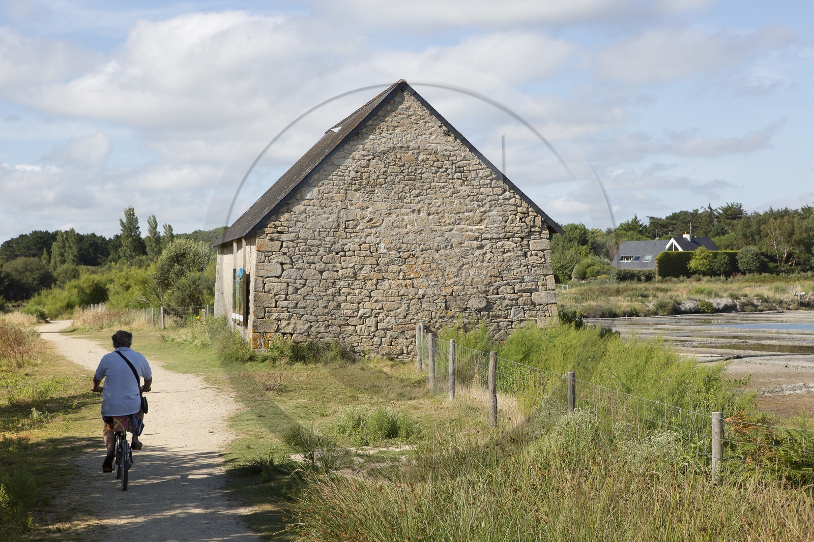 Les marais salant du site de Kervillen. La Trinite sur mer
