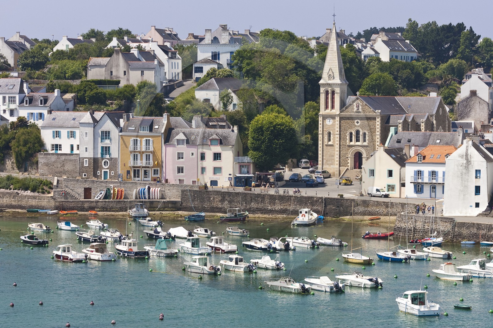 Le port de Sauzon_Belle-île en mer_Morbihan_France