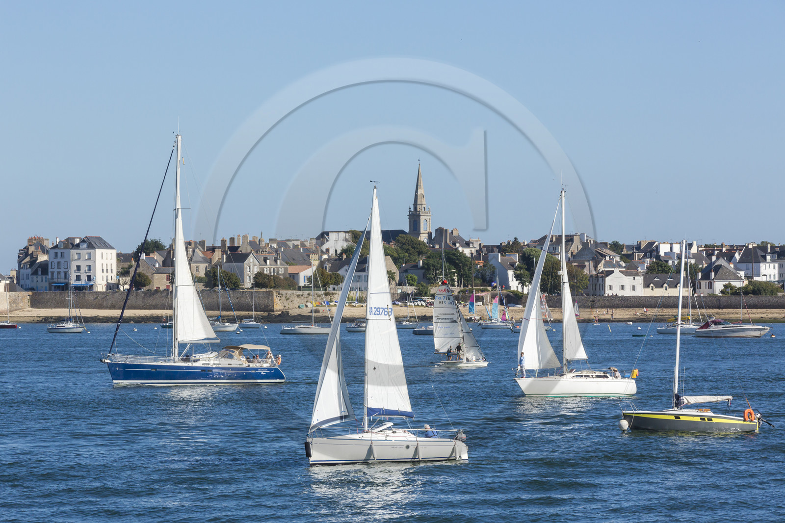 Rade de Lorient. Vue depuis Kernevel