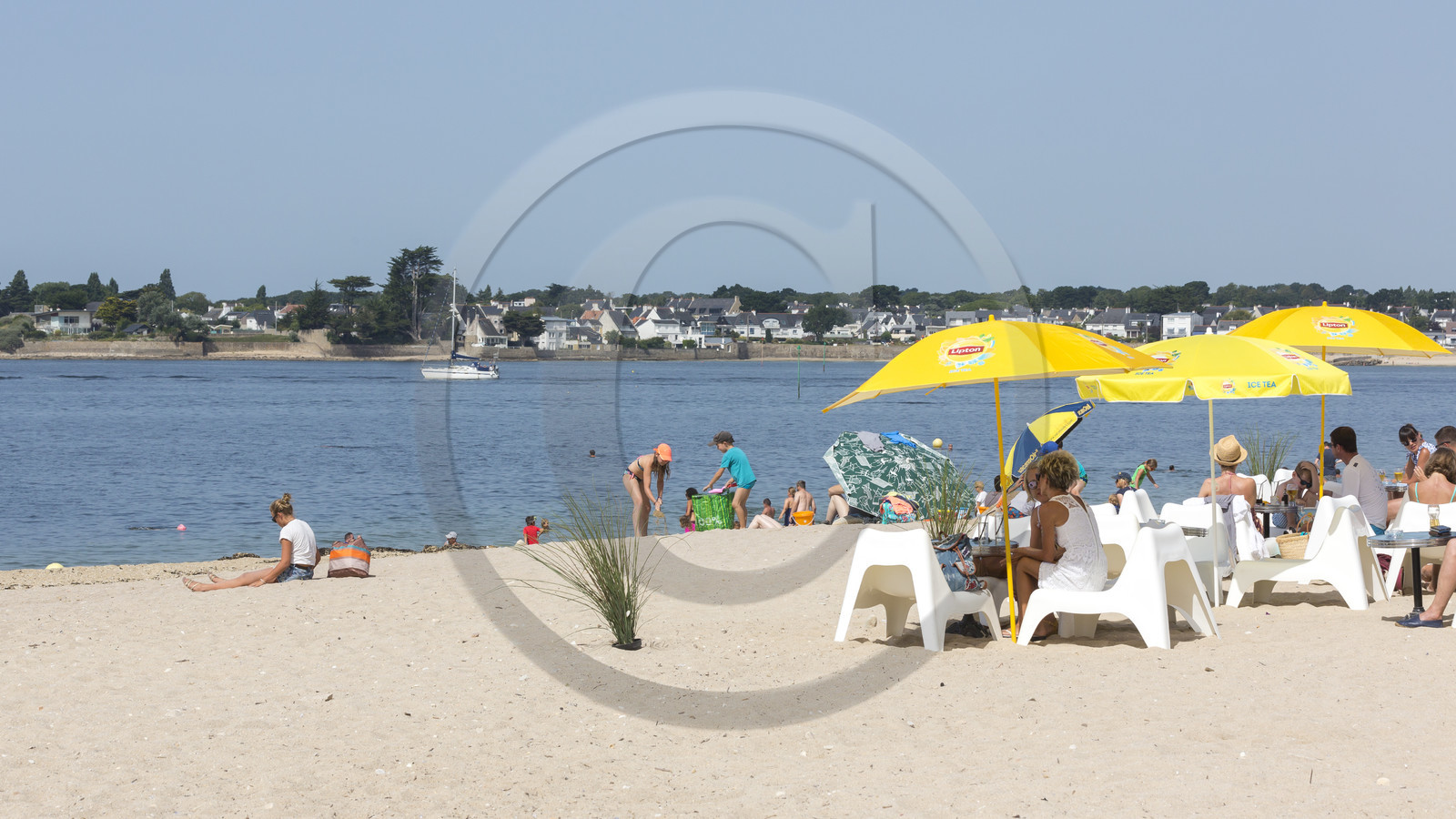 La plage des Pâtis à Port-Louis