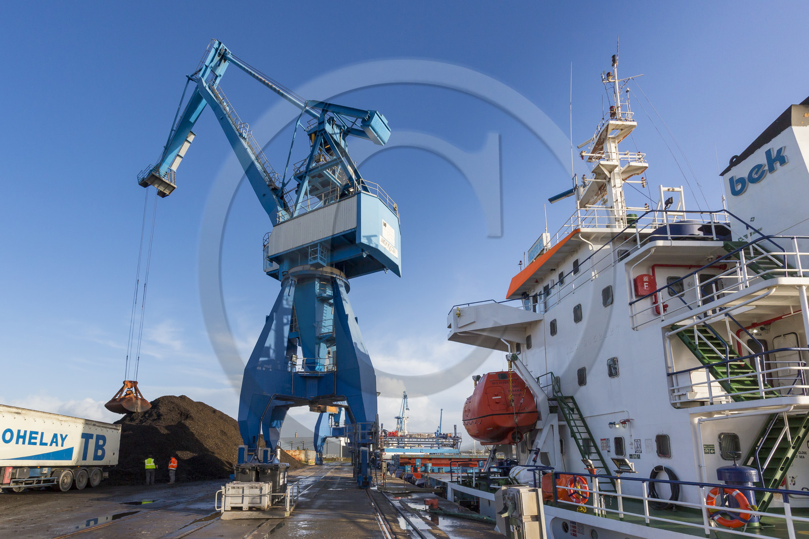 the commercial port of Lorient.