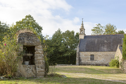 La chapelle Notre Dame de la croix dans le village de Kergroix à Carnac