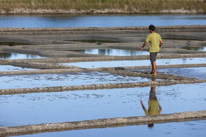 Les marais salant du site de Kervillen. La Trinite sur mer