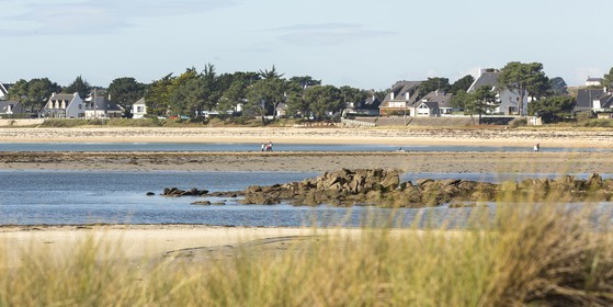 Le Men Du vu depuis la plage du Poulbert _ La Trinite sur Mer