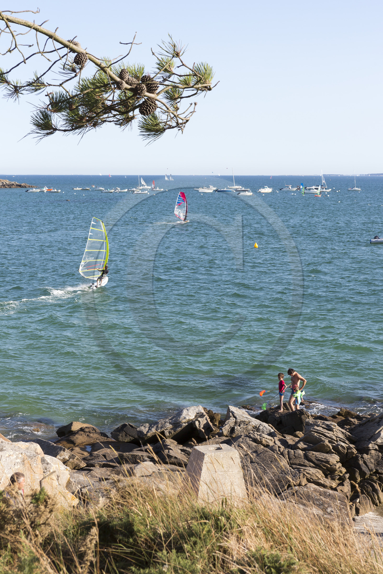 Funboard à la plage de Saint Colomban à Carnac
