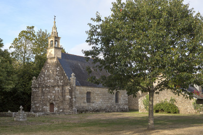 La chapelle Notre Dame de la croix dans le village de Kergroix à Carnac