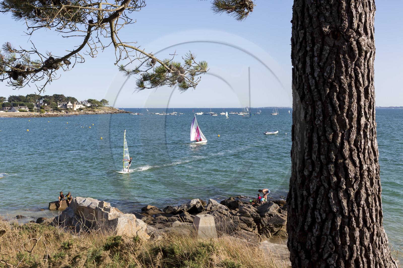 Funboard à la plage de Saint Colomban à Carnac